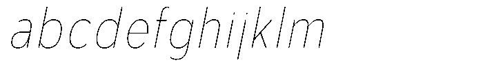 Aukim II Circled Thin Condensed Italic FONT