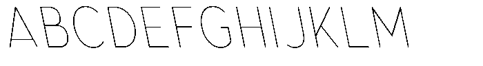 Aukim II Circled Thin Condensed Sl Font UPPERCASE