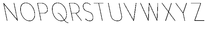 Aukim II Circled Thin Condensed Sl Font UPPERCASE
