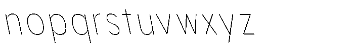 Aukim II Circled Thin Condensed Sl Font LOWERCASE