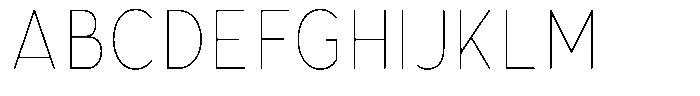 Aukim II Circled Thin Condensed Font UPPERCASE