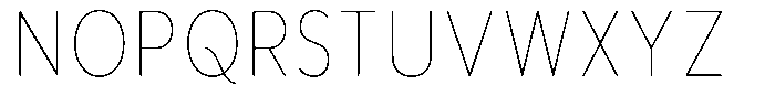 Aukim II Circled Thin Condensed Font UPPERCASE