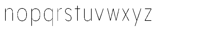 Aukim II Circled Thin Condensed Font LOWERCASE