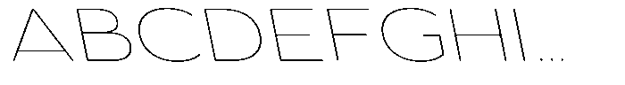 Aukim II Circled Thin Expanded Slanted Font UPPERCASE