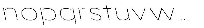 Aukim II Circled Thin Expanded Slanted Font LOWERCASE