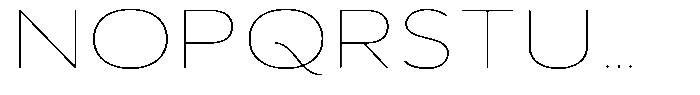 Aukim II Circled Thin Expanded Font UPPERCASE