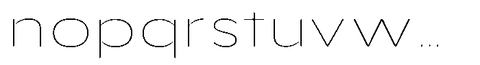 Aukim II Circled Thin Expanded Font LOWERCASE