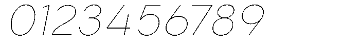 Aukim II Circled Thin Italic Font OTHER CHARS