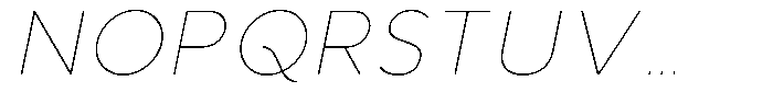 Aukim II Circled Thin Italic Font UPPERCASE