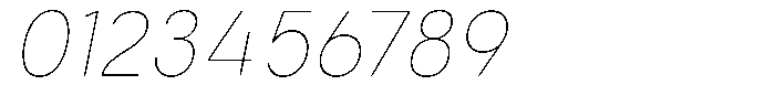 Aukim II Circled Thin Narrow Italic Font OTHER CHARS