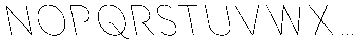 Aukim II Circled Thin Narrow Slanted Font UPPERCASE