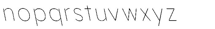 Aukim II Circled Thin Narrow Slanted Font LOWERCASE