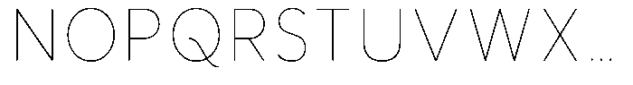 Aukim II Circled Thin Narrow Font UPPERCASE