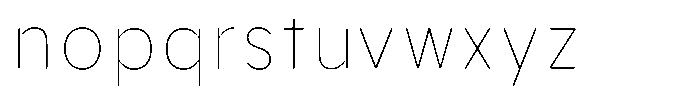 Aukim II Circled Thin Narrow Font LOWERCASE