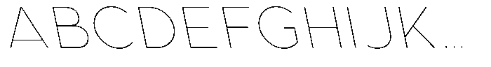 Aukim II Circled Thin Slanted Font UPPERCASE