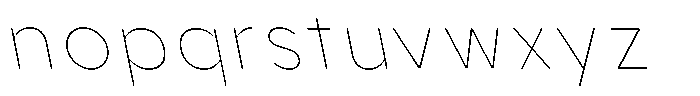 Aukim II Circled Thin Slanted Font LOWERCASE