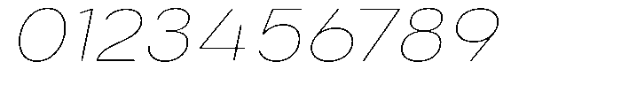 Aukim II Circled Thin Wide Italic Font OTHER CHARS