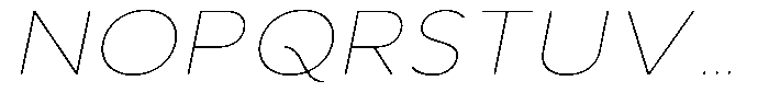 Aukim II Circled Thin Wide Italic Font UPPERCASE