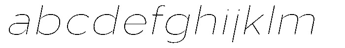 Aukim II Circled Thin Wide Italic FONT