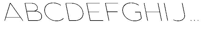 Aukim II Circled Thin Wide Slanted Font UPPERCASE