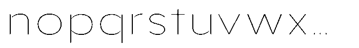 Aukim II Circled Thin Wide Font LOWERCASE