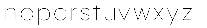Aukim II Circled Thin Font LOWERCASE