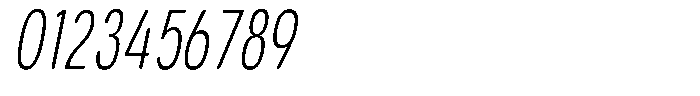 Aukim II Circled Ultra Light Comp Italic Font OTHER CHARS