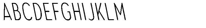 Aukim II Circled Ultra Light Comp Sl Font UPPERCASE
