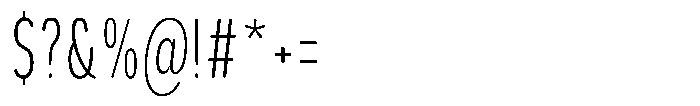 Aukim II Circled Ultra Light Comp Font OTHER CHARS