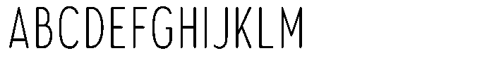Aukim II Circled Ultra Light Comp Font UPPERCASE