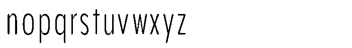 Aukim II Circled Ultra Light Comp Font LOWERCASE