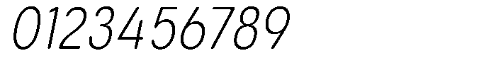 Aukim II Circled Ultra Light Condensed Italic Font OTHER CHARS