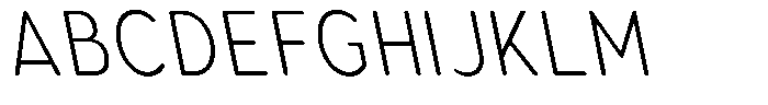Aukim II Circled Ultra Light Condensed Sl Font UPPERCASE