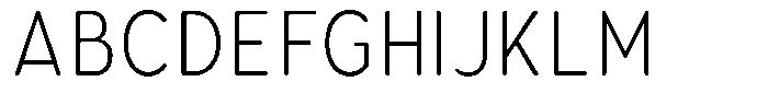 Aukim II Circled Ultra Light Condensed Font UPPERCASE