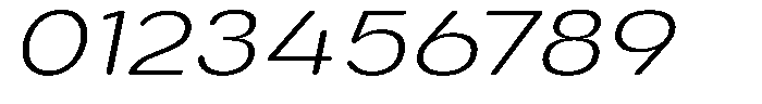 Aukim II Circled Ultra Light Exp Italic Font OTHER CHARS