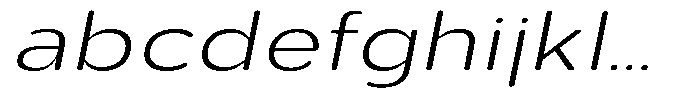 Aukim II Circled Ultra Light Exp Italic FONT