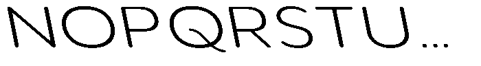 Aukim II Circled Ultra Light Exp Sl Font UPPERCASE