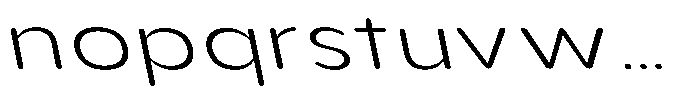 Aukim II Circled Ultra Light Exp Sl Font LOWERCASE