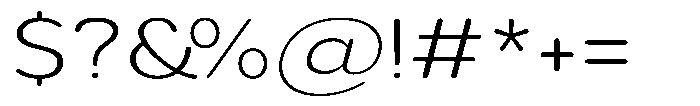 Aukim II Circled Ultra Light Exp Font OTHER CHARS