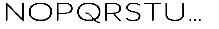 Aukim II Circled Ultra Light Exp Font UPPERCASE