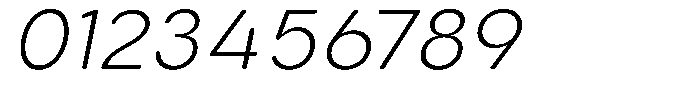 Aukim II Circled Ultra Light Italic Font OTHER CHARS