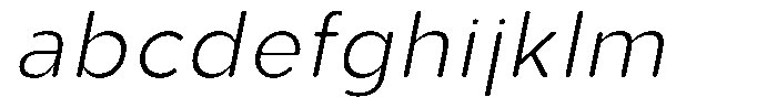 Aukim II Circled Ultra Light Italic FONT