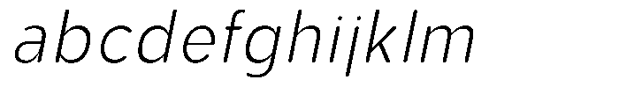 Aukim II Circled Ultra Light Narrow Italic FONT