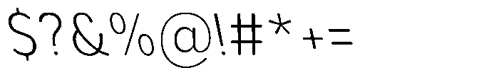 Aukim II Circled Ultra Light Narrow Sl Font OTHER CHARS