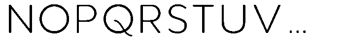 Aukim II Circled Ultra Light Font UPPERCASE
