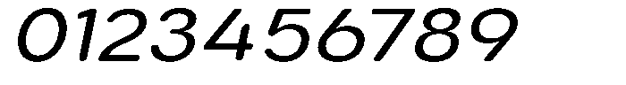 Aukim II Circled Wide Italic Font OTHER CHARS