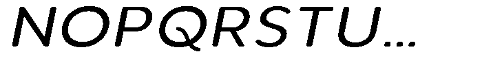Aukim II Circled Wide Italic Font UPPERCASE
