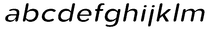 Aukim II Circled Wide Italic FONT
