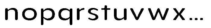 Aukim II Circled Wide Font LOWERCASE