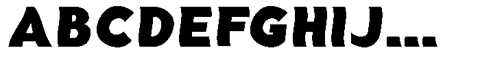 Aukim II Shape Black Font UPPERCASE
